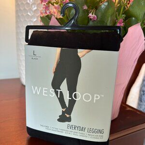 West Loop Everyday Black Legging - Size Large - 2 Pair Bundle